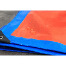 Blue/Orange Plastic Tarpaulin Cover